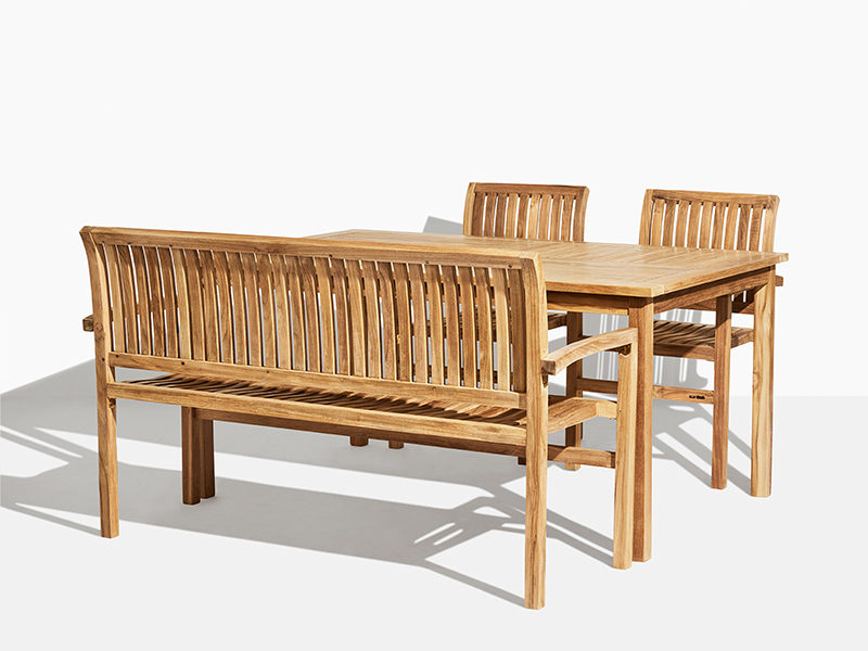 Sættilbud på havemøbler - skagen sæt tilbud på teak havemøbler fra scanteak online. havebænk, havestole og flot klassisk bord i teak træ