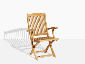 klapstol i teak - Havestol i teak der kan klappes sammen. foldestol i teaktræ til have og terrasse