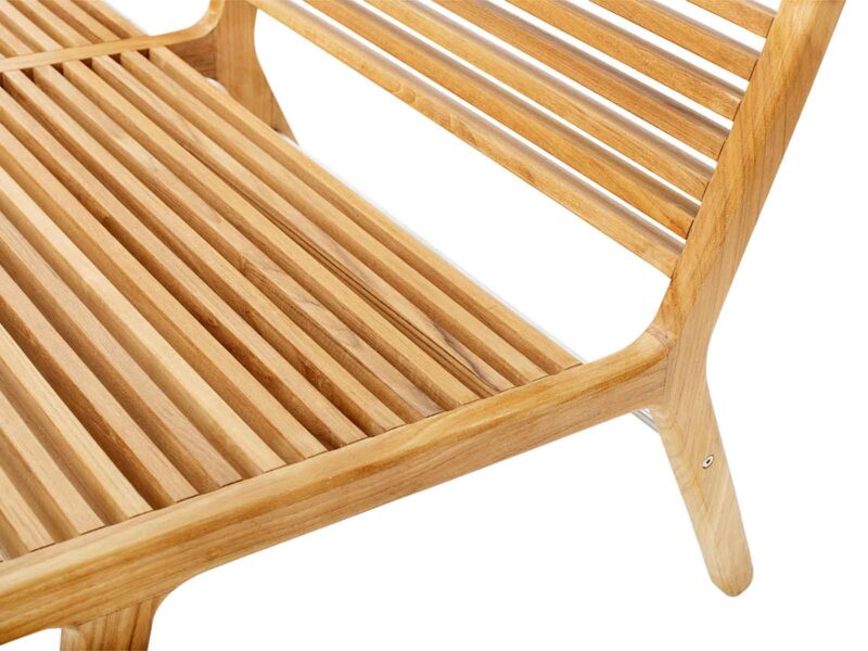 Lounge Bench - RIB - Teak