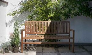 Teak havebænk